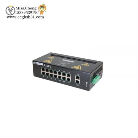 GE Networking Solutions 336A4940DNP516TX 16-Port Ethernet Switch, High-Speed Connectivity for Industrial Control Systems